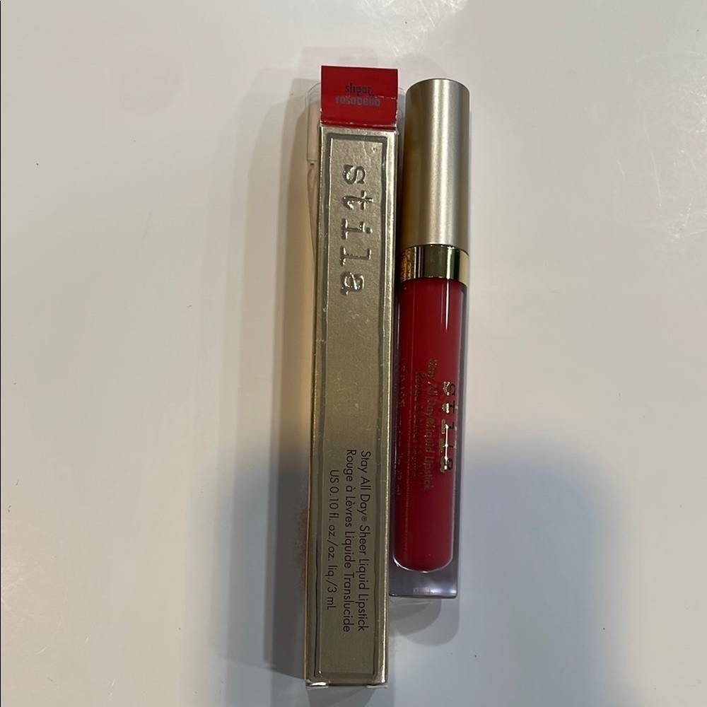 Stila Red Liquid Lipstick Vibrant Glossy Finish